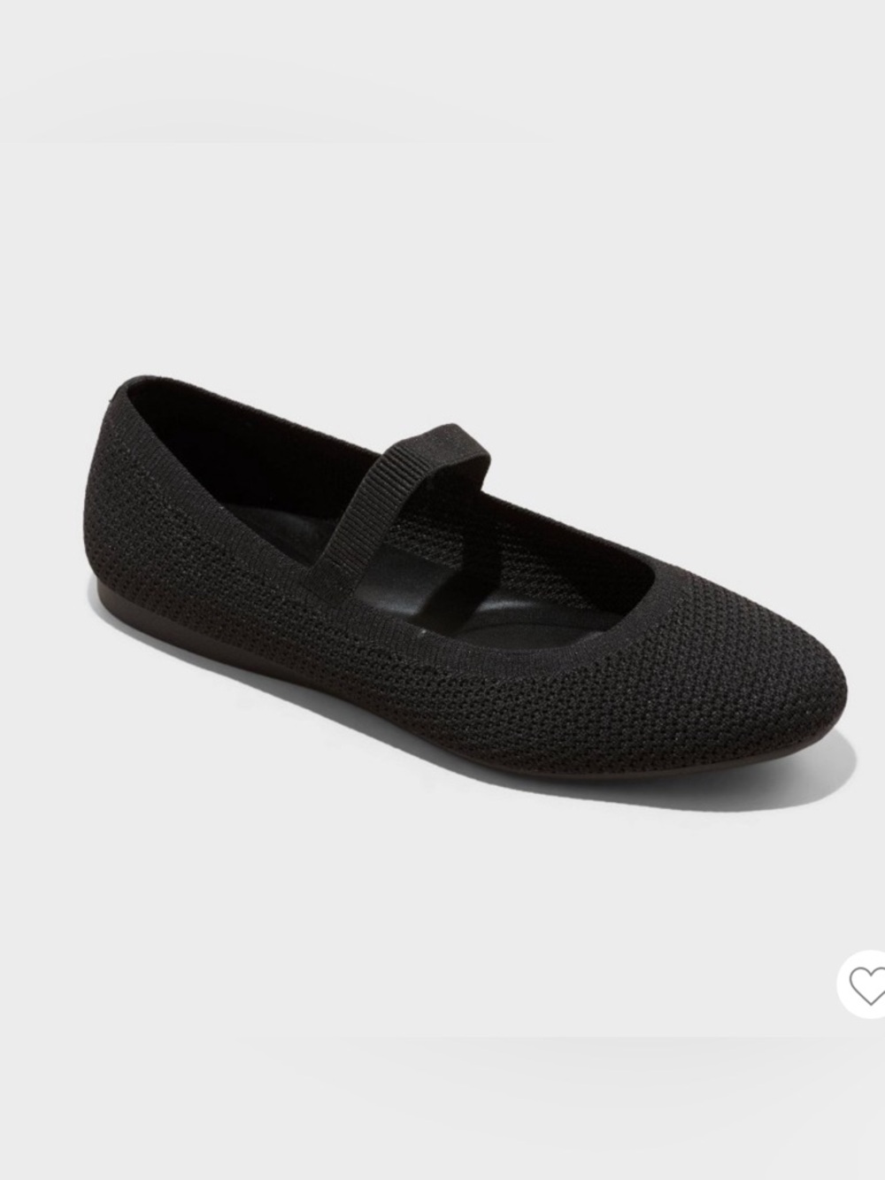 Women’s Shiloh Black Knit Mary Jane Flat. Size 7.5. EUC. A New Day brand